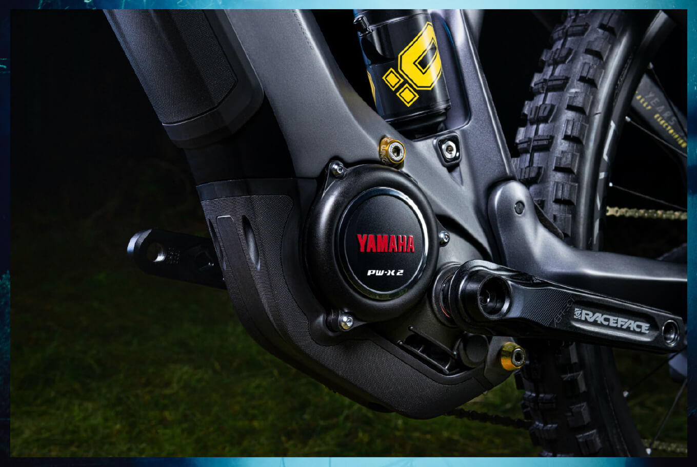Haibike AllMtn SE détail image du moteur Yamaha PW-X2