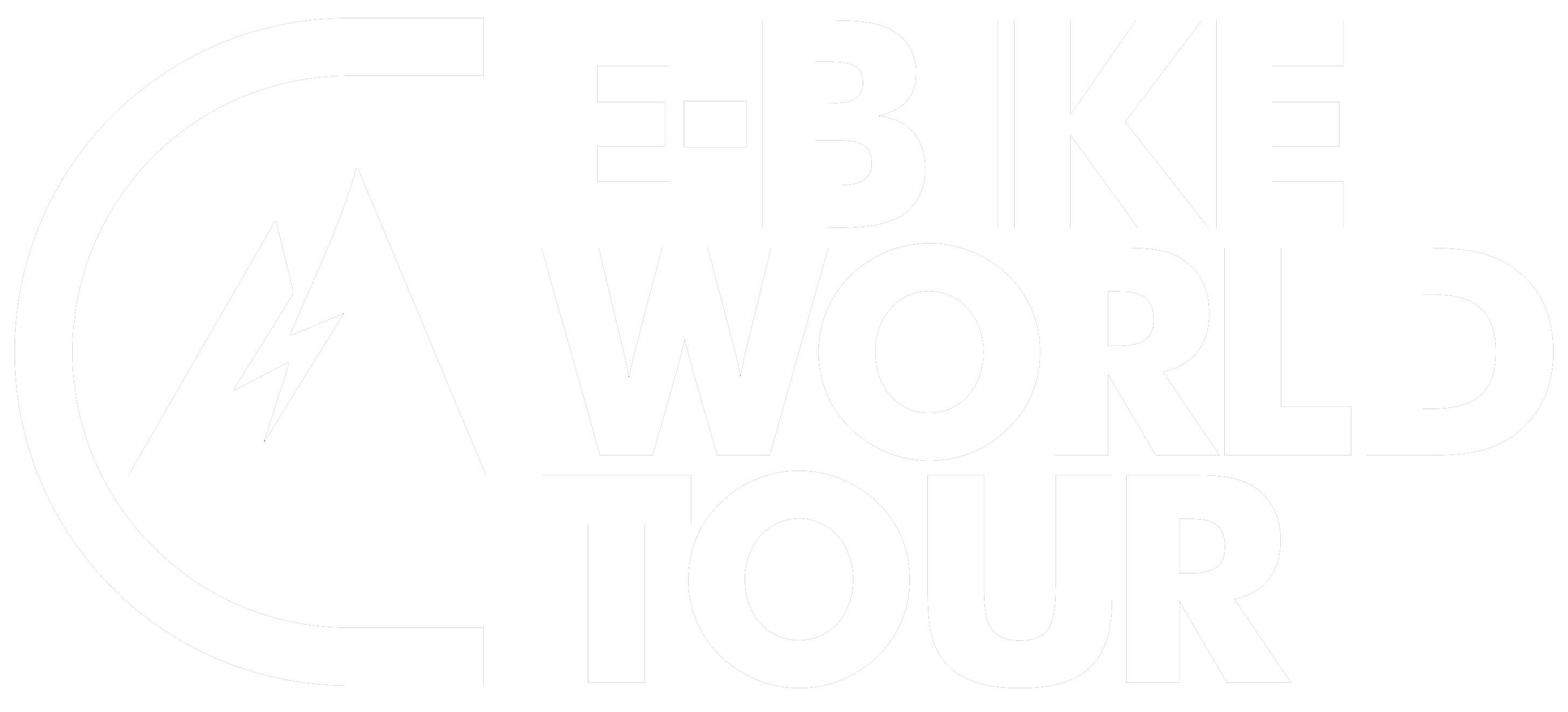 Logo E-Bike World Tour weiss