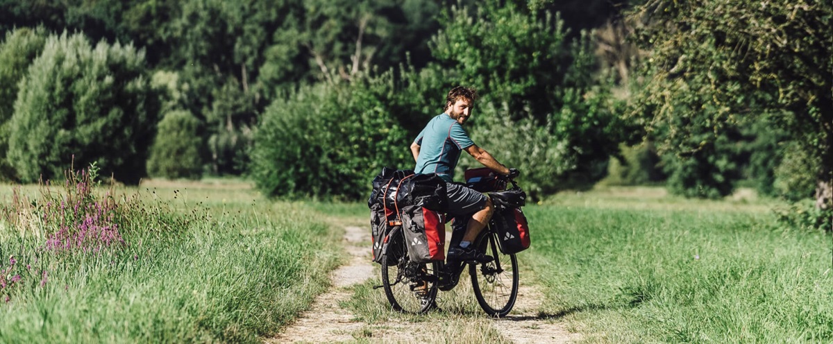 Haibike Hero Maximilian Semsch on his trekking bike