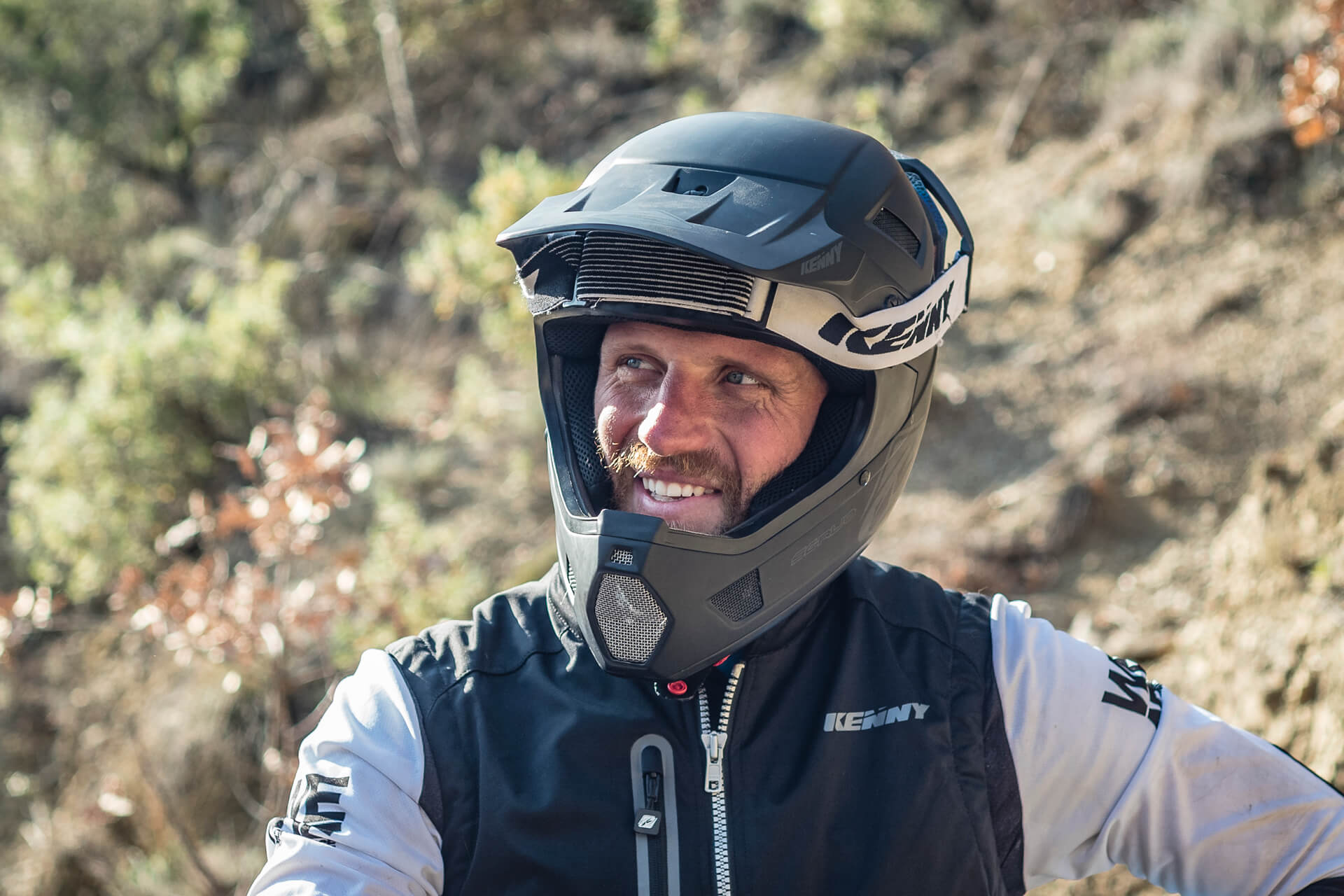 Close up Haibike Hero Xavier Marovelli smiling with a helmet on