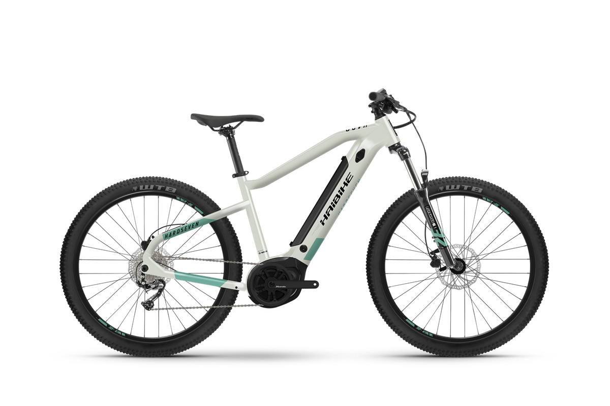 Haibike MY2021 HardSeven 5 electric mountain bike product image on transparent background