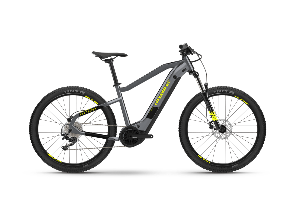 Haibike MY2021 HardSeven 6 electric mountain bike product image on transparent background